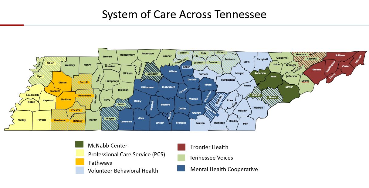 System Of Care Across Tennessee Services & Coverage Map